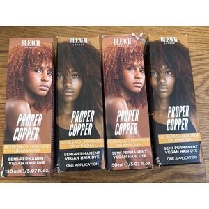 4x Bleach London Proper Copper  Semi Permanent Vegan Hair Dye 4 Boxes New